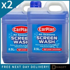 2 x CARPLAN ALL SEASONS CONCENTRATED SCREENWASH 2.5L WINDSHIELD WASHER FLUID 2.40 per litre