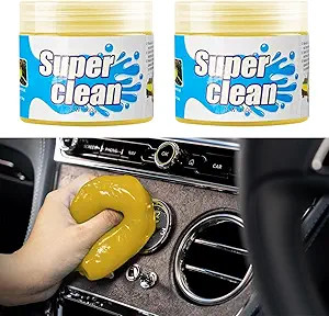 Cleaning Gel, Cleaning Supplies, Cleaning Putty, Unive Size: 2pcsColor: Yellow