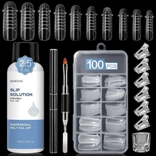 Professional Nail Treatment Slip Solution Kit 75Ml Dual Forms Clips Odorless