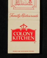 1970s Colony Kitchen Restaurants Hobo Joe's Coffee Ramon's Ventura CA Matchbook