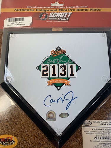 Cal Ripken Jr. Konvolut enthält MLB Mini Heimteller mit 2 Vintage Baseballkarten - Bild 2 von 9