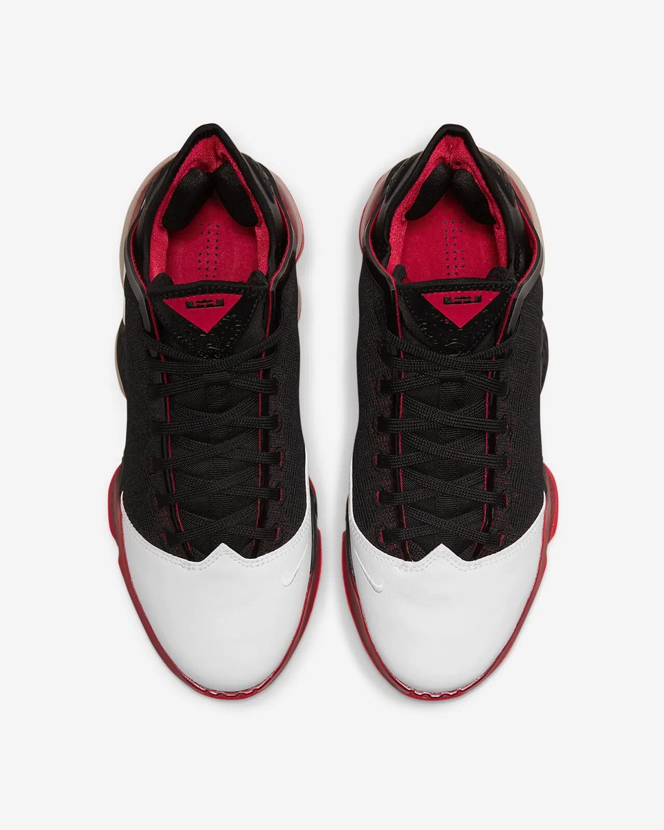 NIKE LEBRON 19 LOW *BRED* Sz 10 BLK WHT RED 3 6 8 v2 7 9 11 12 13