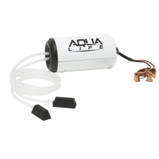 Frabill 12V DC Dual Output Aerator, Flexible steel clip for mounting, 50-Gallon
