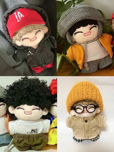10cm KPOP Bangtan Boys Plush Baby Kim Tae Hyung V Doll Stuffed Toy Body - Picture 4 of 25