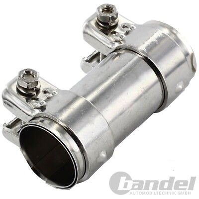 ROHRVERBINDER Ø 45mm/46mm x 90mm AUSPUFF DOPPELSCHELLE auch UNIVERSAL