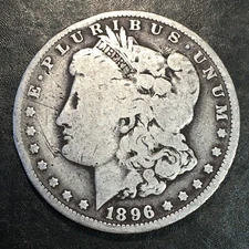 1896-O Morgan Silver Dollar - High Quality Scans #Q526