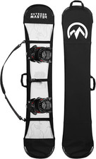 Snowboard Sleeve Soft Cover Case with Rubber Bumpers, Detachable Padded Shoulder