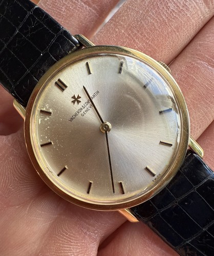 Vintage 18k Vacheron Constantin Ref. 7811 Watch 33mm Manual Wind Original Strap