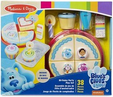 Melissa  Doug Blues Clues  You Birthday Party Wooden Play Set 38 Pieces New