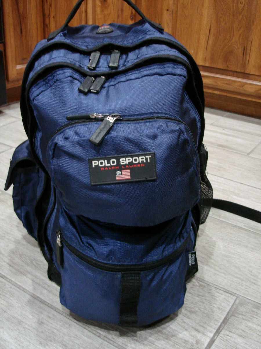 Polo sport Ralph Lauren Blue Backpack Vintage 19