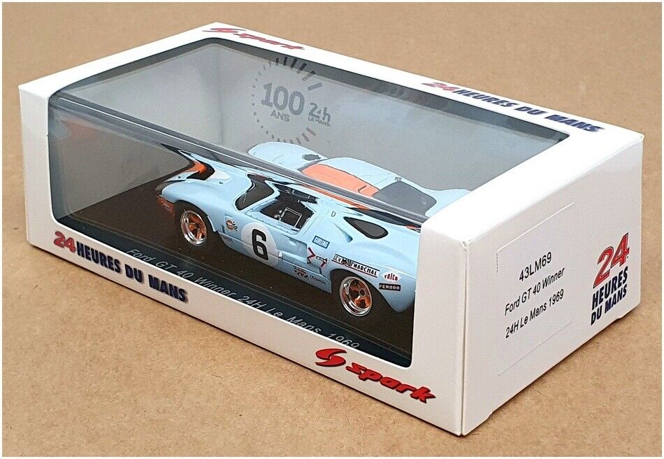 Spark 1/43 Scale 43LM69 - Ford GT40 Winner #6 24H Le Mans Spark 1/43 Scale 43LM69 - Ford GT40 Winner #6 24H Le Mans