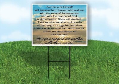 For The Lord Yard Sign Road with Stand LAWN SIGN
