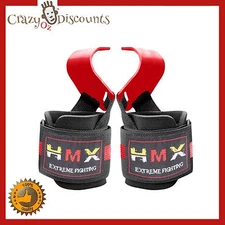 WEIGHT LIFTS POWER HOOKS POWER GRIPS WRIST SUPPORT BAR LIFTING STRAPS GYM WRAP