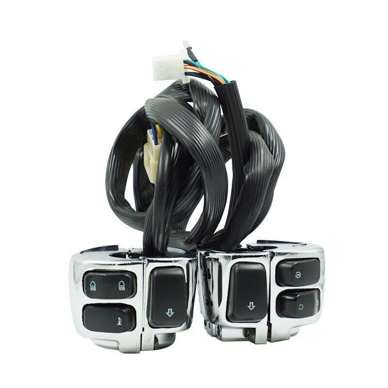 Handlebar Control Switch Chrome For Harley 1" Bars Dyna Sportster Softail 96-12 - Image 4 of 4