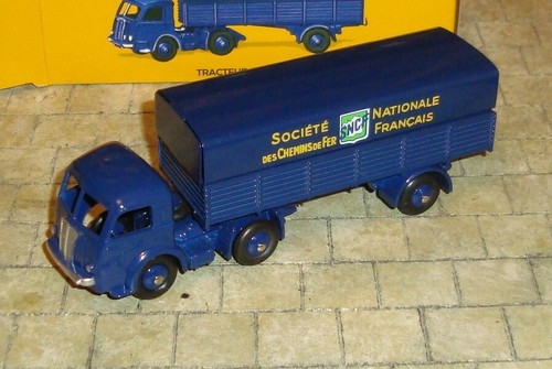 TRACTEUR PANHARD ET SEMI-REMORQUE S.N.C.F -DINKY TOYS 32 AB-ATLAS EDITIONS-BOXED - 第 1/6 張圖片