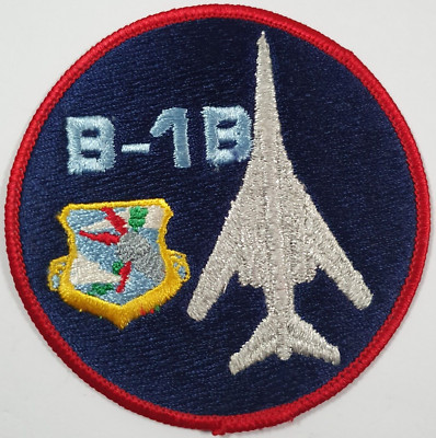 USAF B-1B Lancer Long Rage Bomber Stoff Abzeichen Patch. The Bone