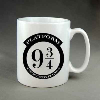 Harry Potter Platform 9 3/4 Mug Present Gift Wizards Hogwarts Ron Hermione  | eBay