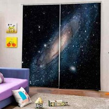 eternal and unchanging universePrinting 3D Blockout Curtains Fabric Window