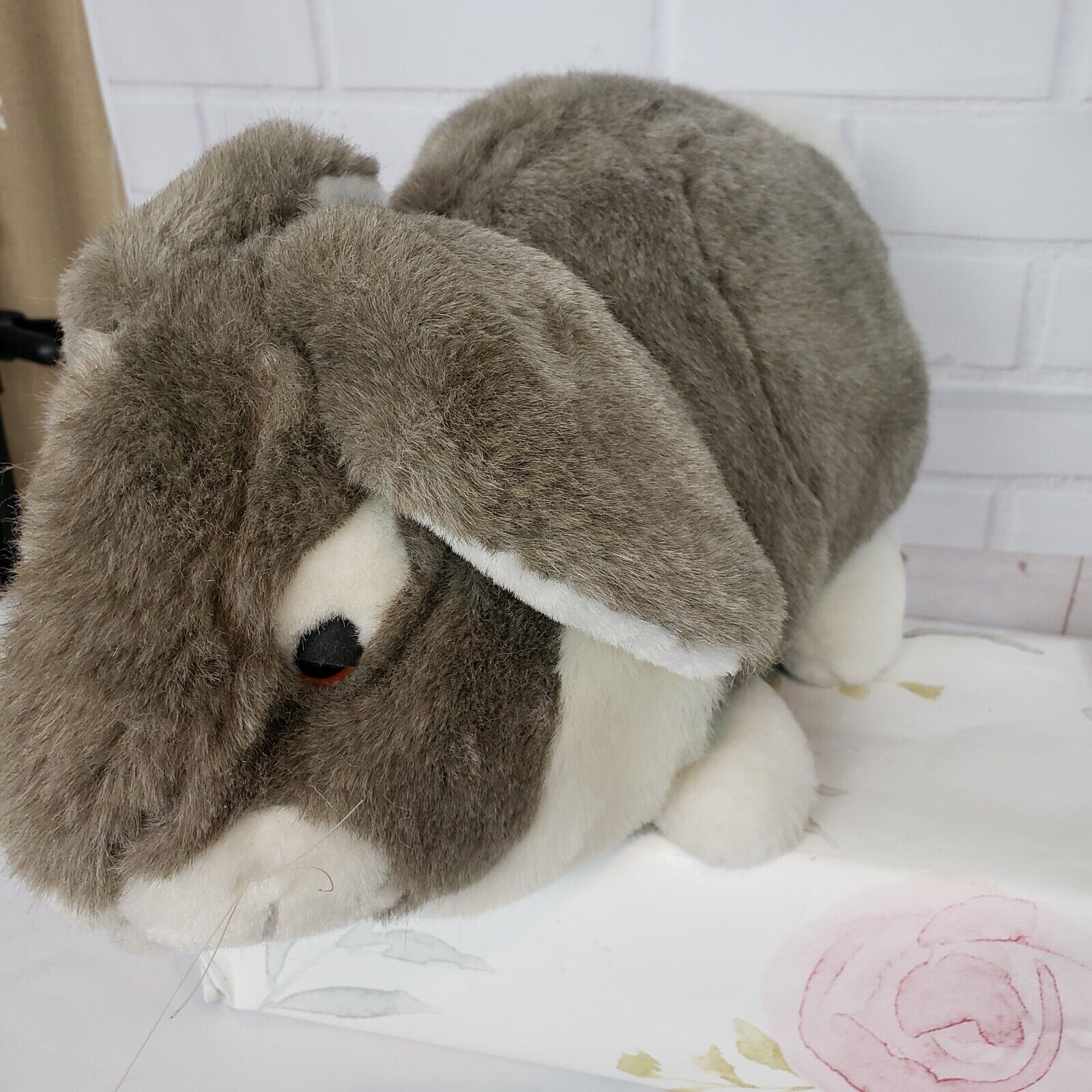 Vintage Gerber Precious Directly managed store Plush Gray Cash special price R Rabbit Animal Stuffed Bunny