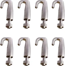 8 PCS Adjustable Hooks for Gallery Picture Hanging System fits 1mm-1.5 mm Wir...