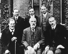1909 Psychologists Sigmund Freud, G Stanley Hall, Carl Jung  8x10 PHOTO PRINT