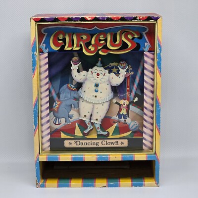 Vtg Circus Dancing Clown Jewelry Music Box Pierrot de Pierre Koji