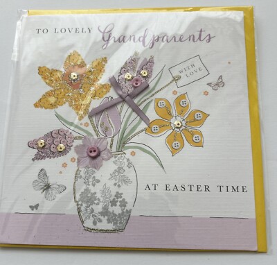An schöne Großeltern zu Ostern Ostern Grußkarte verschönerte Karten