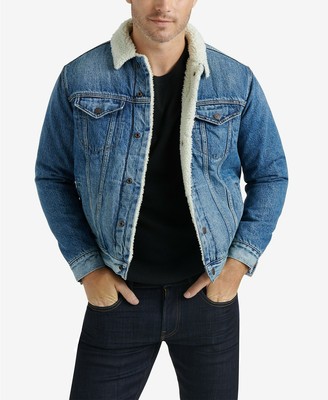 Sherpa lined Denim Trucker Jacket size 