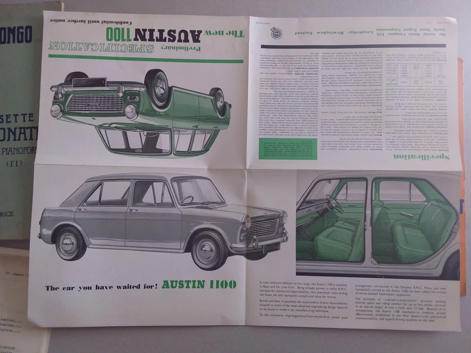 1963 AUSTIN 1100 SOSPENSIONI HIDROPNEUMATICHE HYDROlastic NOTIZIE CONFIDENZIALI - Immagine 3 di 4