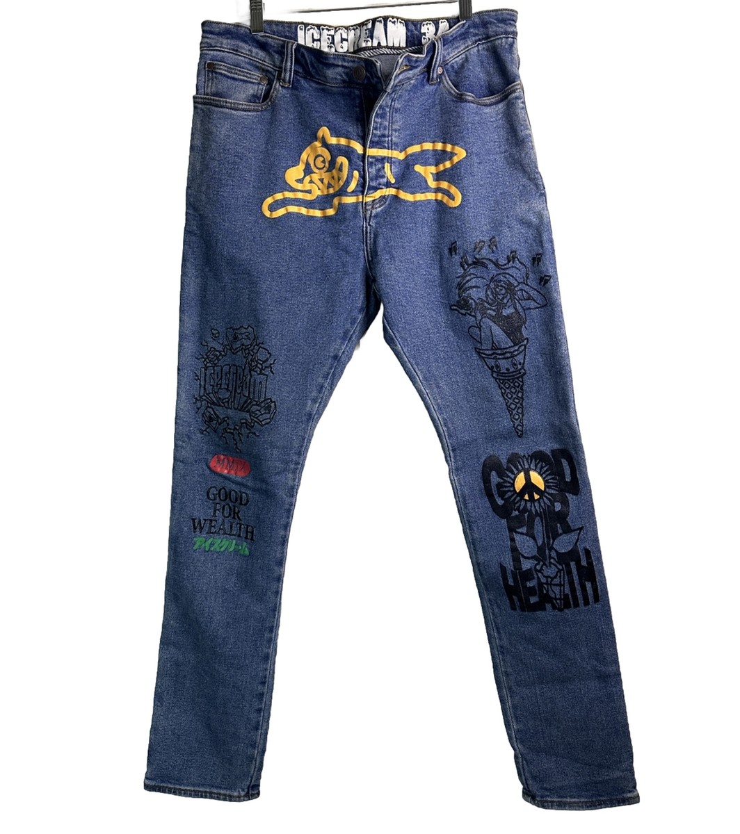 BBC ice cream デニム Ice Cream x Billionaire Boys Club BBC Skinny Mens Jeans