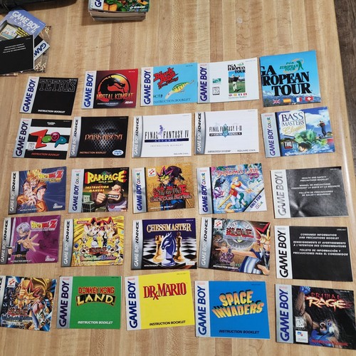 Lot Of 77 GameBoy GBA GBC Manuals and Inserts - Picture 3 of 5