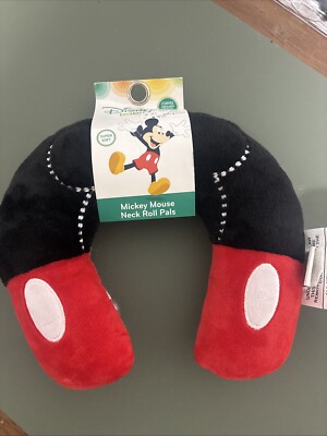 Disney Baby- Mickey Mouse Neck Roll Pals 9  Travel Pillow! Brand New. 