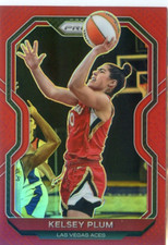 2021 Panini WNBA Prizm KELSEY PLUM #60 RED PRIZM #32/299 ACES