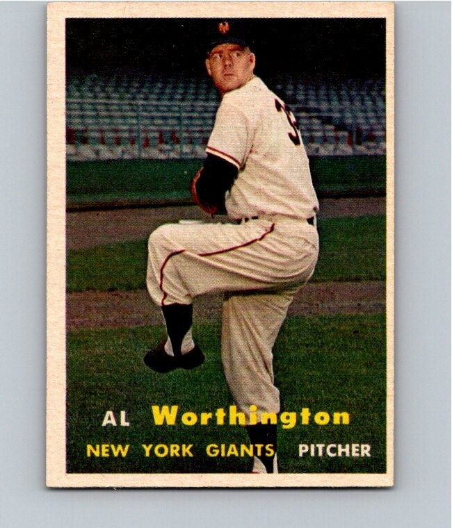 1957 TOPPS BASEBALL 39 AL WORTHINGTON NRMT OF eBay