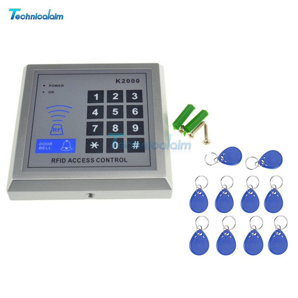 RFID Proximity Entry Door Lock Key Pad Access Control System Key Fobs ...