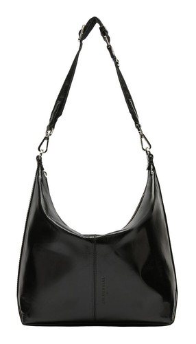 LIEBESKIND BERLIN Paris 4 Paper Touch Crinkle Hobo Bag Schultertasche Black Neu