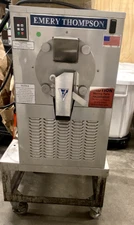 Emery Thompson Batch Freezer 6 QT CB-350 Excellent Condition with Rolling Cart