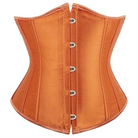 Gothic Underbust Corset Waist Cincher Bustier Top Satin Lace Up Lingerie Plus