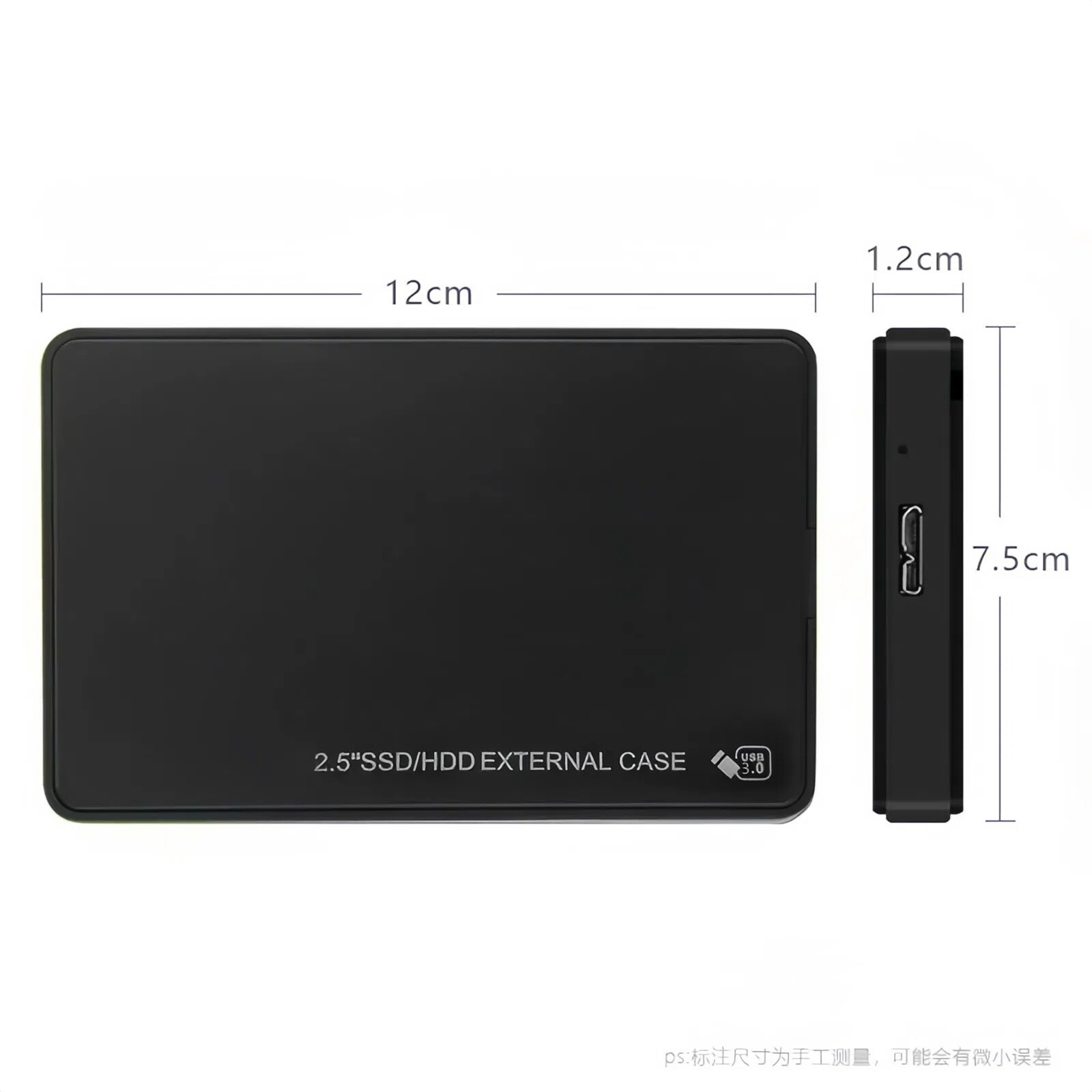 2.5" SATA USB 3.0 Hard Drive Disk Enclosure External Laptop Case For HDD SSD