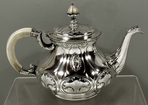 Gorham Sterling Silver Teapot     1901 ATHENIC PATTERN