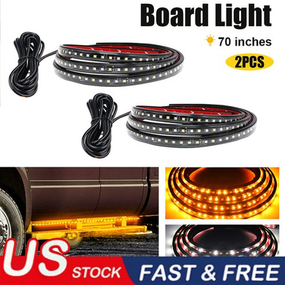 #ad #ad 2x 70quot; LED Running Board Lights Strip Side Marker For Dodge RAM 1500 2500 3500 $22.99