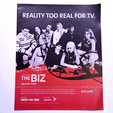 2005 AOL Internet The Biz Vintage Print Ad Page - Advert Retro Y2K Wall Art