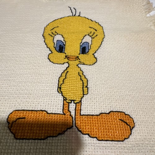 "Manta colgante Looney Tunes de colección contada punto de cruz completa 27"" X34""" - Imagen 6 de 15