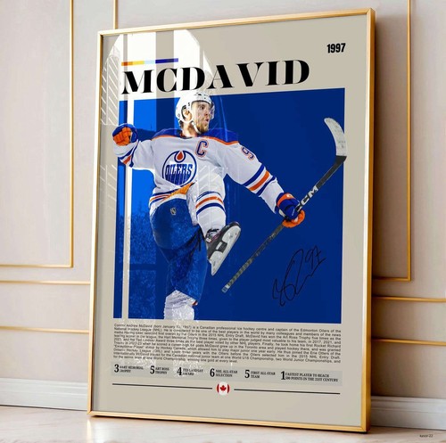 Connor McDavid Poster, Edmonton Oilers, Hockey Poster, Unframed Sports Poster - Bild 2 von 7