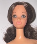 Vintage 1972 Walk Lively Steffie Doll #1183 Mattel Works NUDE Brunette