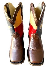 Lil' Rebel by Durango Kids'8" Texas Flag Western Boot BT246 Sz 12M