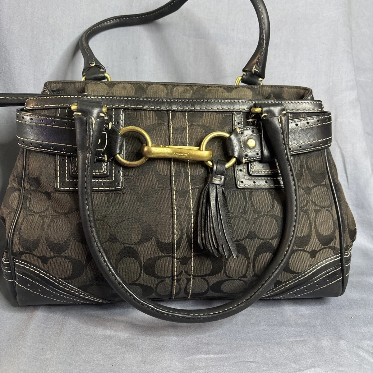 25+ Coach Hampton Canvas Exterior Shoulder Bag Bags & Handbags for