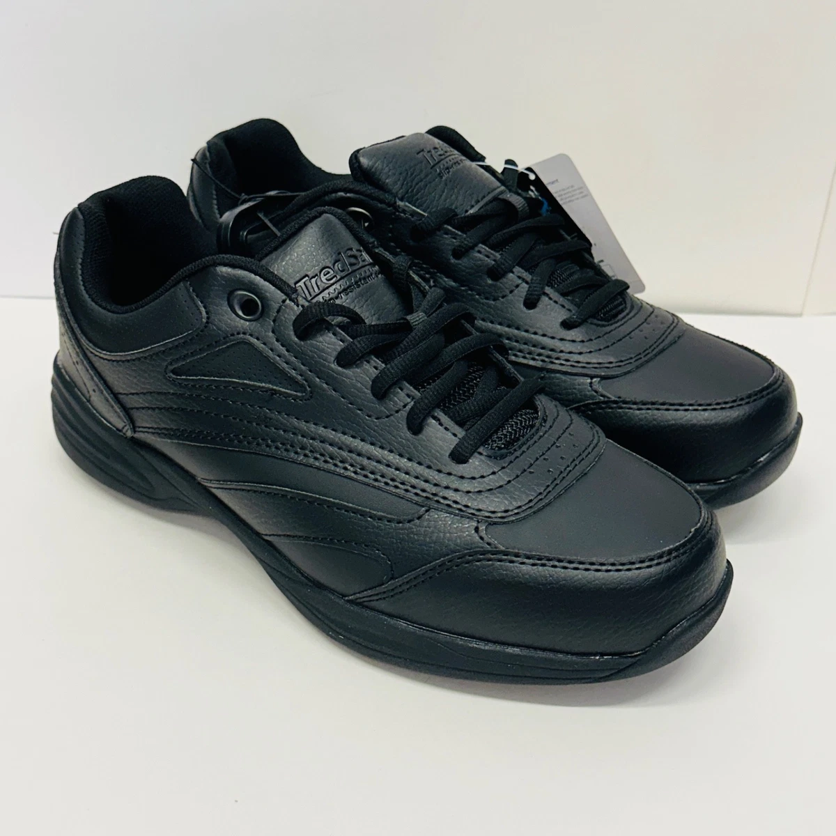 SafeTstep Men’s Black Slip Resistant Comfort Work Shoes Sneakers Size 10.5W Wide TredSafe Shoes products for sale | eBay main image 4
