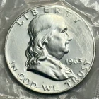 Franklin Half Dollar Proof 1963 90% Silver In Mint Cello Uncirculated