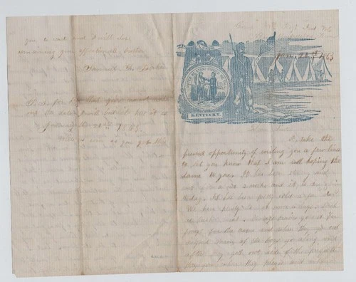CIVIL WAR LETTER - 44th Indiana Infantry - BATTLE STONES RIVER Deaths & Wounded!